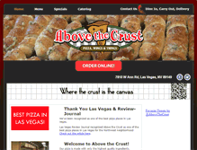 Tablet Screenshot of abovethecrustvegas.com
